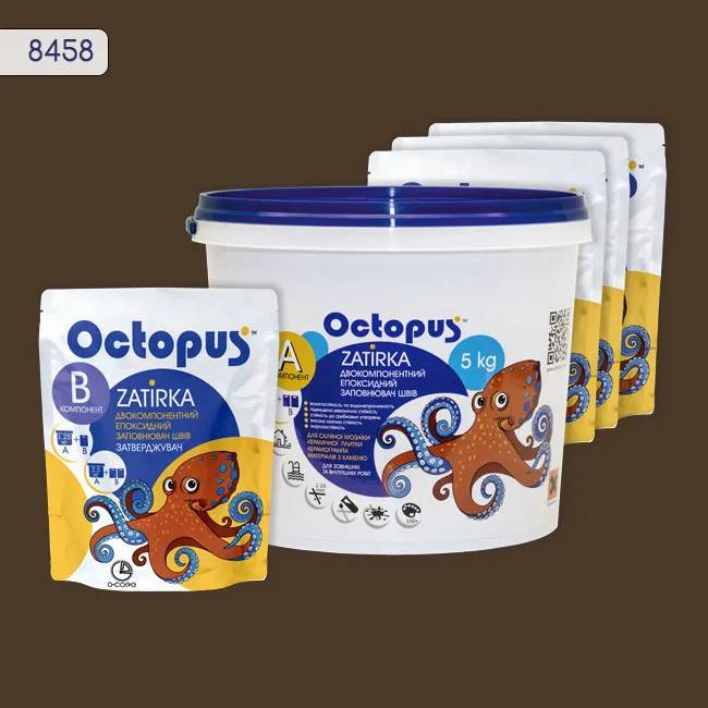 Епоксидна затирка Octopus Zatirka 5,00 кг колір 8458 (8458-5) - 233705
