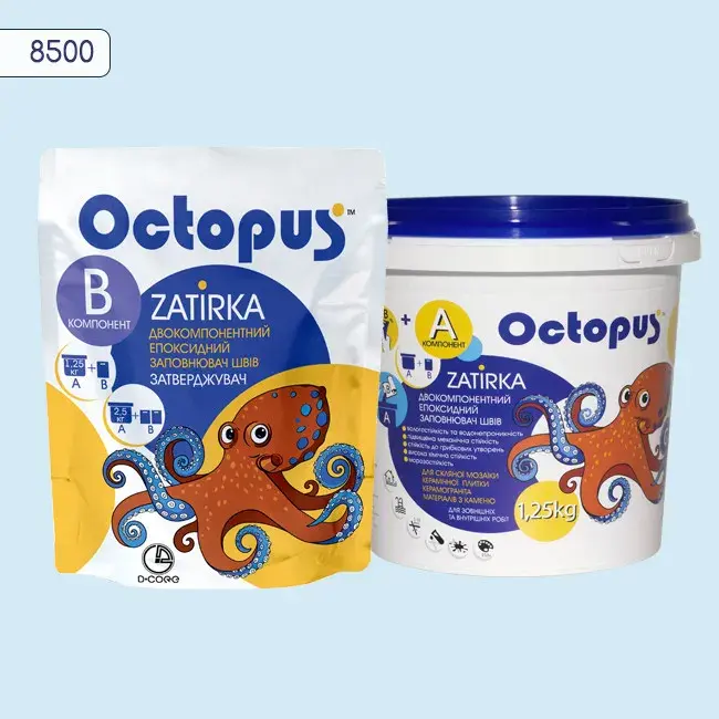 Эпоксидная затирка Octopus Zatirka 1,25 кг цвет 8500 (8500-1) - 233708