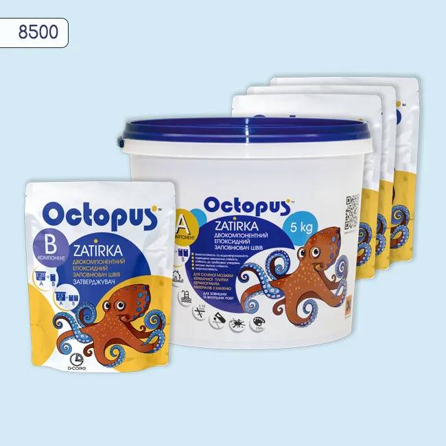 Эпоксидная затирка Octopus Zatirka 5,00 кг цвет 8500 (8500-5) - 233714