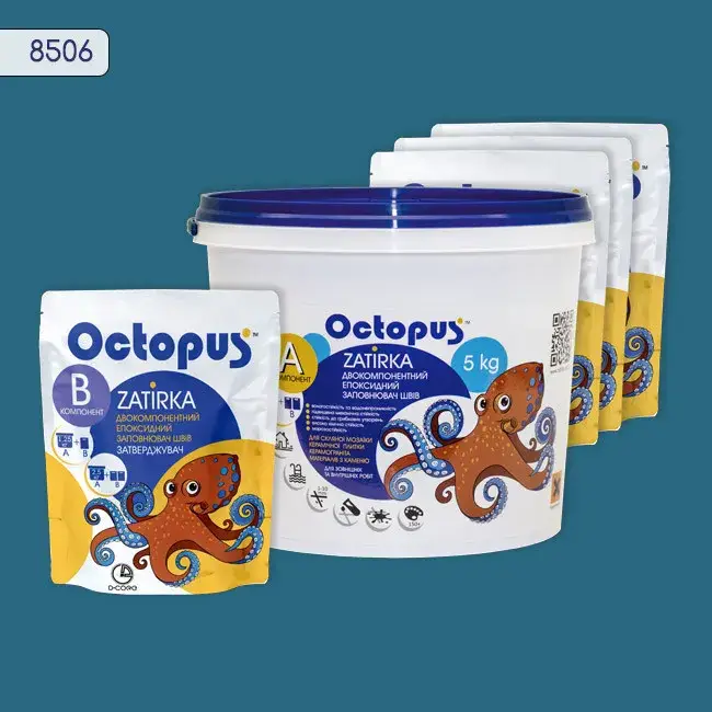 Епоксидна затирка Octopus Zatirka 5,00 кг колір 8506 (8506-5) - 233759