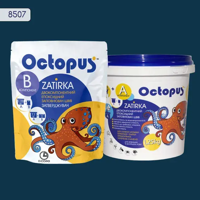 Епоксидна затирка Octopus Zatirka 1,25 кг колір 8507 (8507-1) - 233762