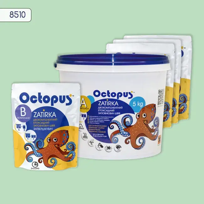 Епоксидна затирка Octopus Zatirka 5,00 кг колір 8510 (8510-5) - 233777