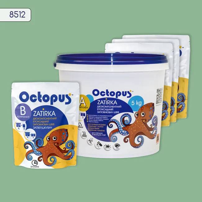 Эпоксидная затирка Octopus Zatirka 5,00 кг цвет 8512 (8512-5) - 233795