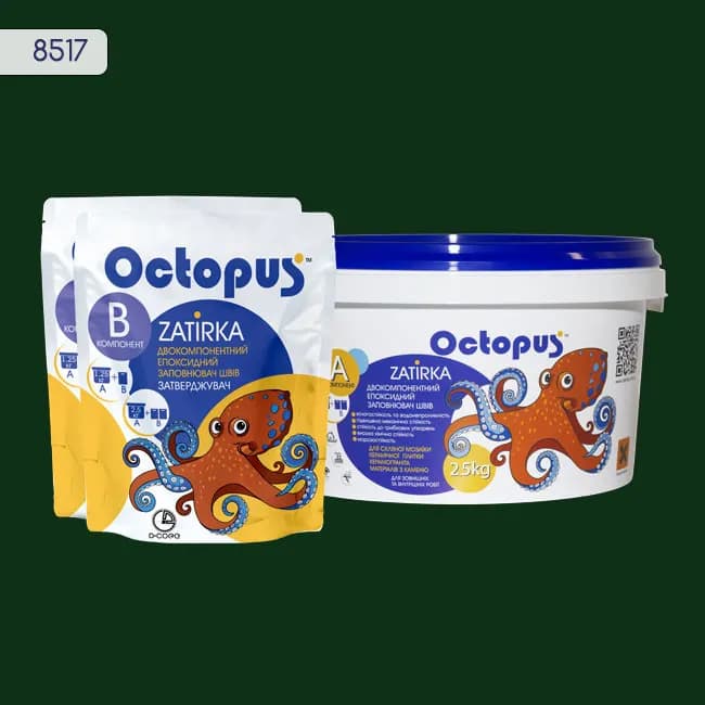 Епоксидна затирка Octopus Zatirka 2,50 кг колір 8517 (8517-2) - 288515491