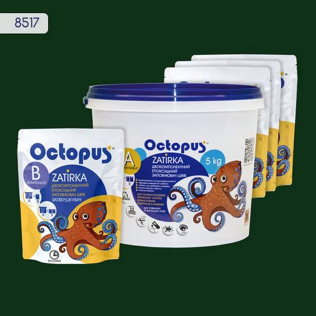 Епоксидна затирка Octopus Zatirka 5,00 кг колір 8517 (8517-5) - 233822