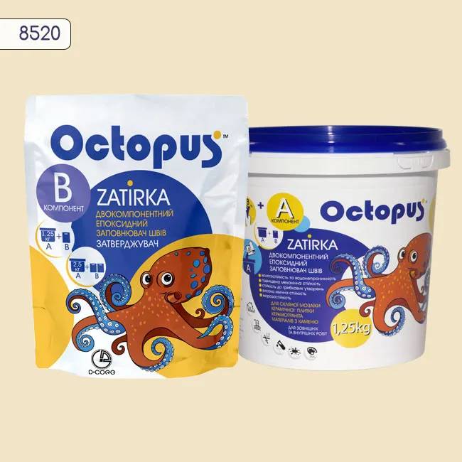 Эпоксидная затирка Octopus Zatirka 1,25 кг цвет 8520 (8520-1) - 233834