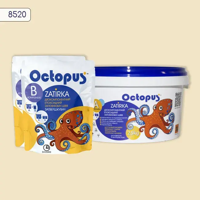Эпоксидная затирка Octopus Zatirka 2,50 кг цвет 8520 (8520-2) - 233837