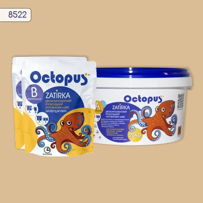 Епоксидна затирка Octopus Zatirka 2,50 кг колір 8522 (8522-2) - 233846
