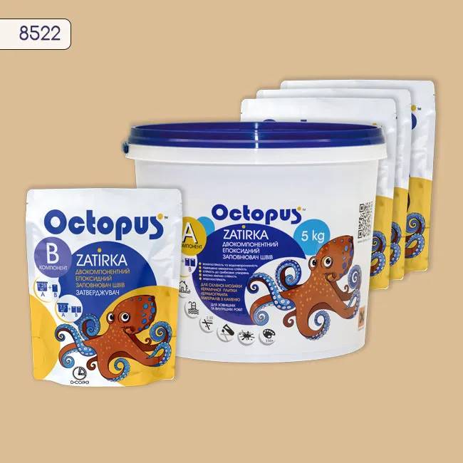 Епоксидна затирка Octopus Zatirka 5,00 кг колір 8522 (8522-5) - 233849