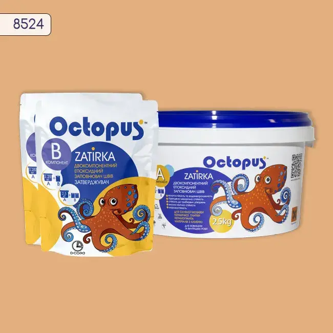 Епоксидна затирка Octopus Zatirka 2,50 кг колір 8524 (8524-2) - 233855