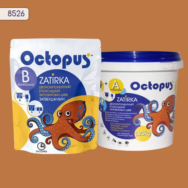 Епоксидна затирка Octopus Zatirka 1,25 кг колір 8526 (8526-1) - 233861