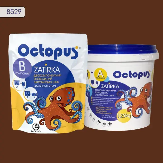 Эпоксидная затирка Octopus Zatirka 1,25 кг цвет 8529 (8529-1) - 233879