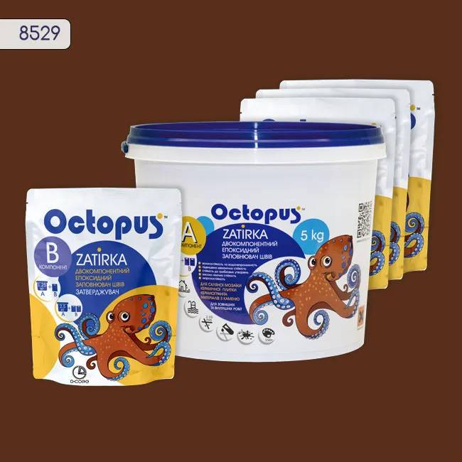 Епоксидна затирка Octopus Zatirka 5,00 кг колір 8529 (8529-5) - 233885