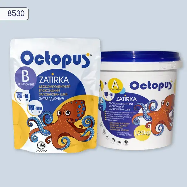 Епоксидна затирка Octopus Zatirka 1,25 кг колір 8530 (8530-1) - 233888