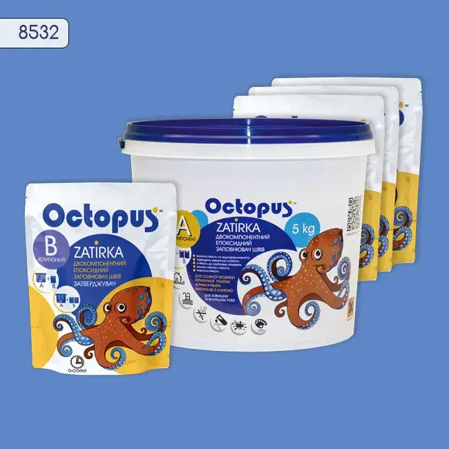 Епоксидна затирка Octopus Zatirka 5,00 кг колір 8532 (8532-5) - 233912