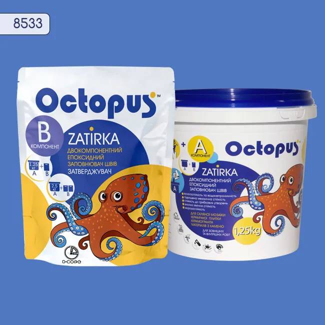 Епоксидна затирка Octopus Zatirka 1,25 кг колір 8533 (8533-1) - 233915