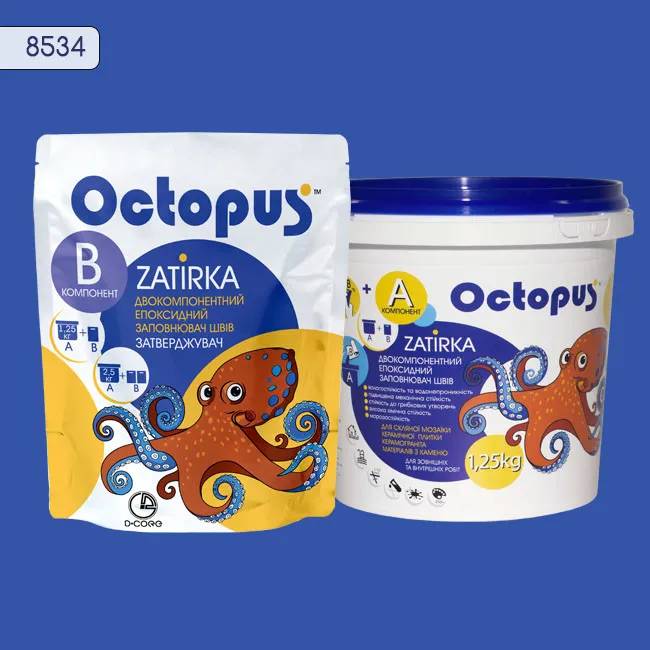 Эпоксидная затирка Octopus Zatirka 1,25 кг цвет 8534 (8534-1) - 233924