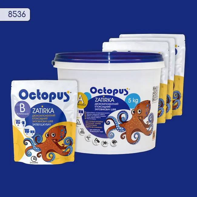 Епоксидна затирка Octopus Zatirka 5,00 кг колір 8536 (8536-5) - 233939