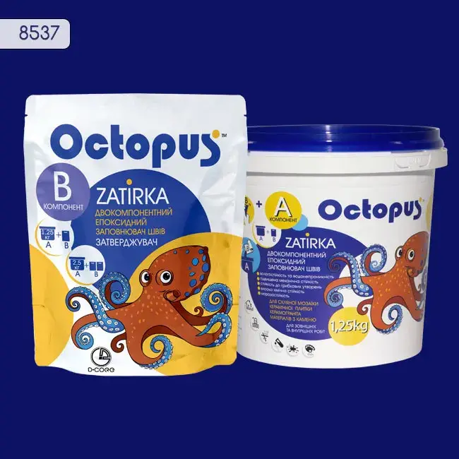 Епоксидна затирка Octopus Zatirka 1,25 кг колір 8537 (8537-1) - 233942