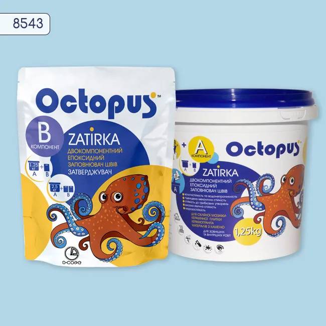 Епоксидна затирка Octopus Zatirka 1,25 кг колір 8543 (8543-1) - 233960