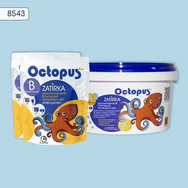 Епоксидна затирка Octopus Zatirka 2,50 кг колір 8543 (8543-2) - 233963