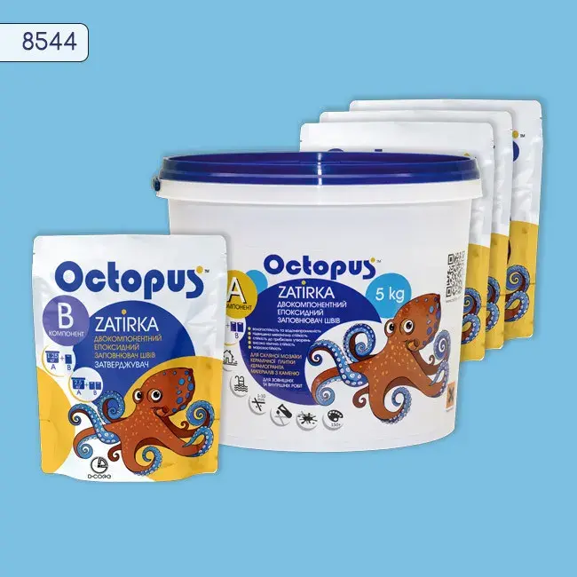Епоксидна затирка Octopus Zatirka 5,00 кг колір 8544 (8544-5) - 233975