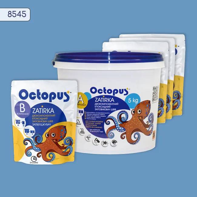 Эпоксидная затирка Octopus Zatirka 5,00 кг цвет 8545 (8545-5) - 233984