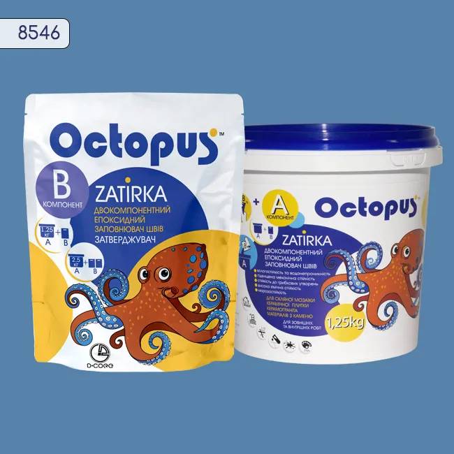 Епоксидна затирка Octopus Zatirka 1,25 кг колір 8546 (8546-1) - 233987