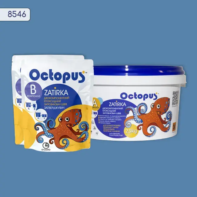 Епоксидна затирка Octopus Zatirka 2,50 кг колір 8546 (8546-2) - 233990