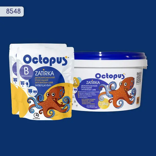 Епоксидна затирка Octopus Zatirka 2,50 кг колір 8548 (8548-2) - 234008