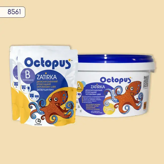 Епоксидна затирка Octopus Zatirka 2,50 кг колір 8561 (8561-2) - 234017