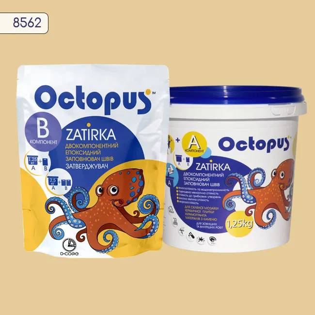 Епоксидна затирка Octopus Zatirka 1,25 кг колір 8562 (8562-1) - 234023