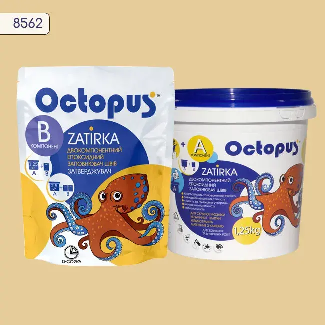 Епоксидна затирка Octopus Zatirka 1,25 кг колір 8562 (8562-1) - 234023