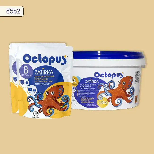 Епоксидна затирка Octopus Zatirka 2,50 кг колір 8562 (8562-2) - 234026