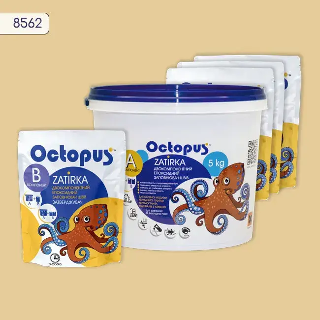 Эпоксидная затирка Octopus Zatirka 5,00 кг цвет 8562 (8562-5) - 234029
