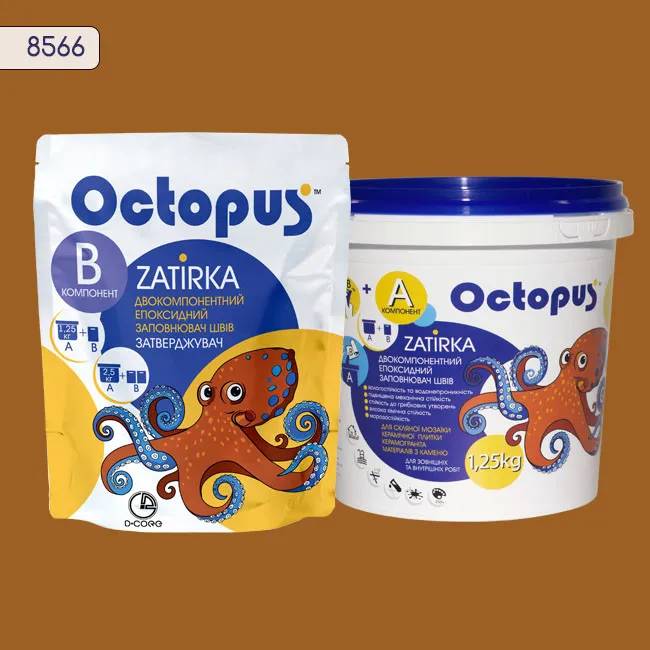 Эпоксидная затирка Octopus Zatirka 1,25 кг цвет 8566 (8566-1) - 234050
