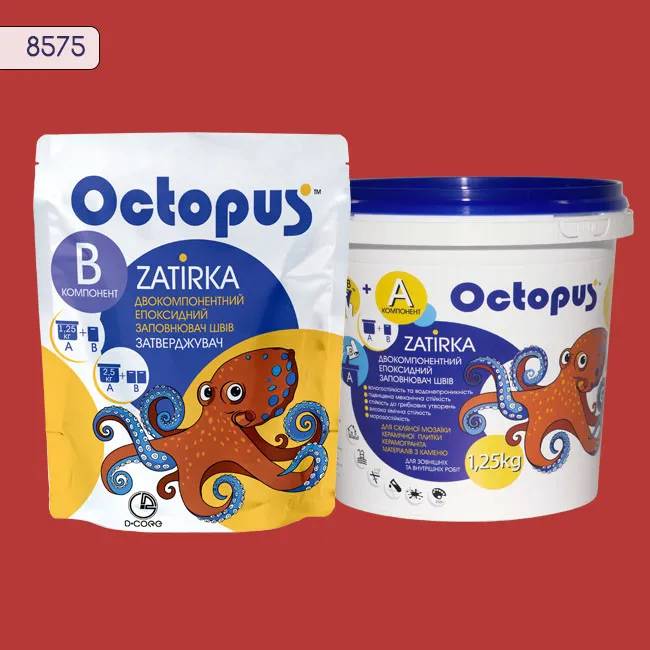 Епоксидна затирка Octopus Zatirka 1,25 кг колір 8575 (8575-1) - 234095
