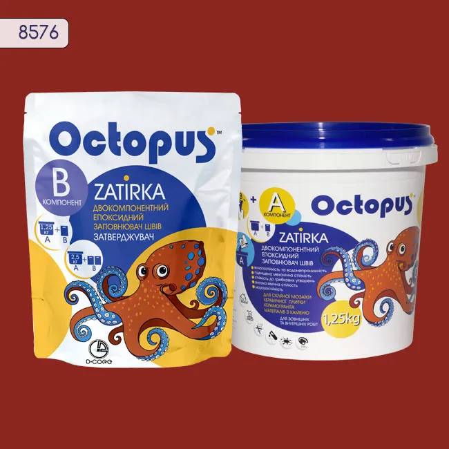Епоксидна затирка Octopus Zatirka 1,25 кг колір 8576 (8576-1) - 234104