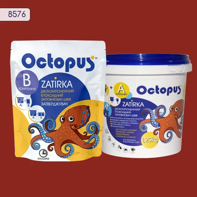 Епоксидна затирка Octopus Zatirka 1,25 кг колір 8576 (8576-1) - 234104