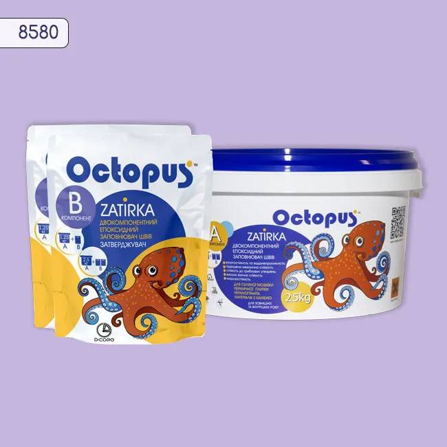 Епоксидна затирка Octopus Zatirka 2,50 кг колір 8580 (8580-2) - 234125