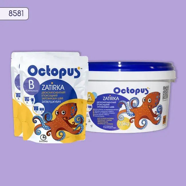 Епоксидна затирка Octopus Zatirka 2,50 кг колір 8581 (8581-2) - 234134