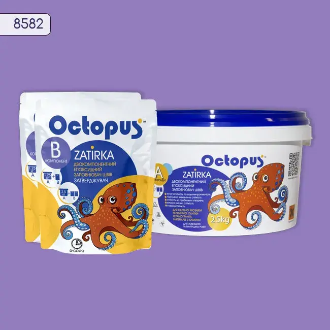 Епоксидна затирка Octopus Zatirka 2,50 кг колір 8582 (8582-2) - 234143