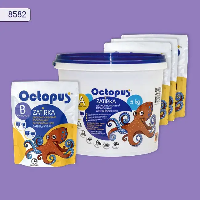 Епоксидна затирка Octopus Zatirka 5,00 кг колір 8582 (8582-5) - 234146