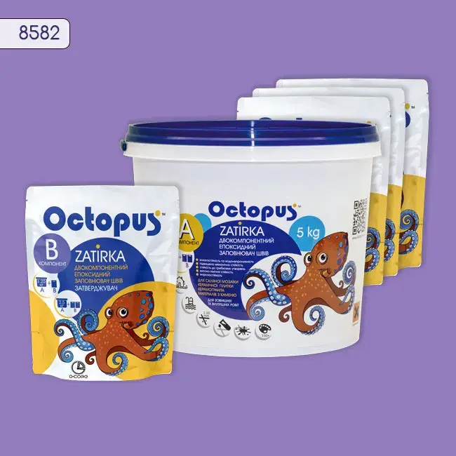 Епоксидна затирка Octopus Zatirka 5,00 кг колір 8582 (8582-5) - 234146