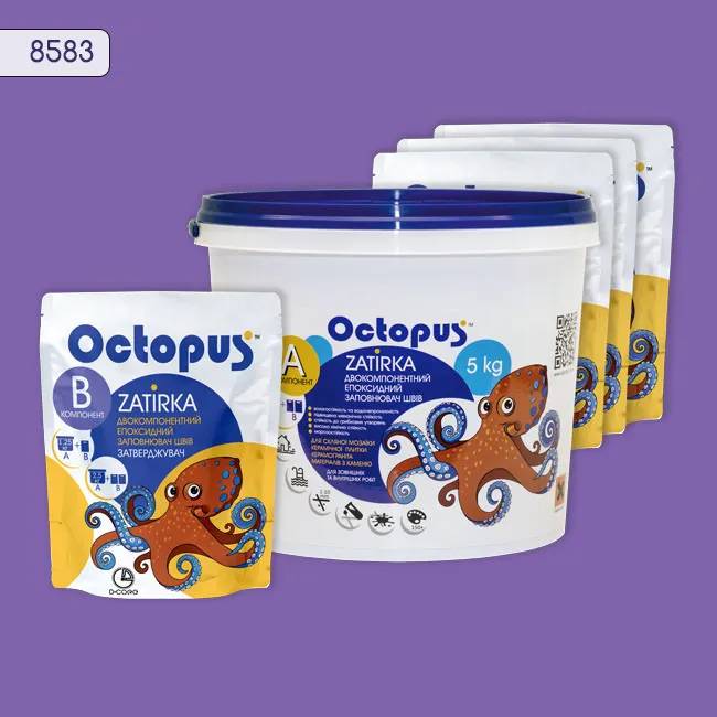 Епоксидна затирка Octopus Zatirka 5,00 кг колір 8583 (8583-5) - 234155