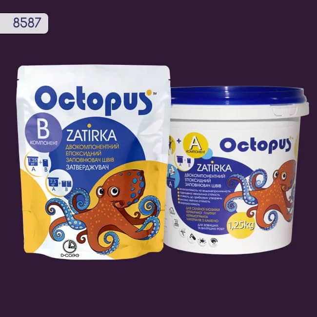 Эпоксидная затирка Octopus Zatirka 1,25 кг цвет 8587 (8587-1) - 234167