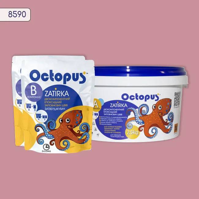 Эпоксидная затирка Octopus Zatirka 2,50 кг цвет 8590 (8590-2) - 234179