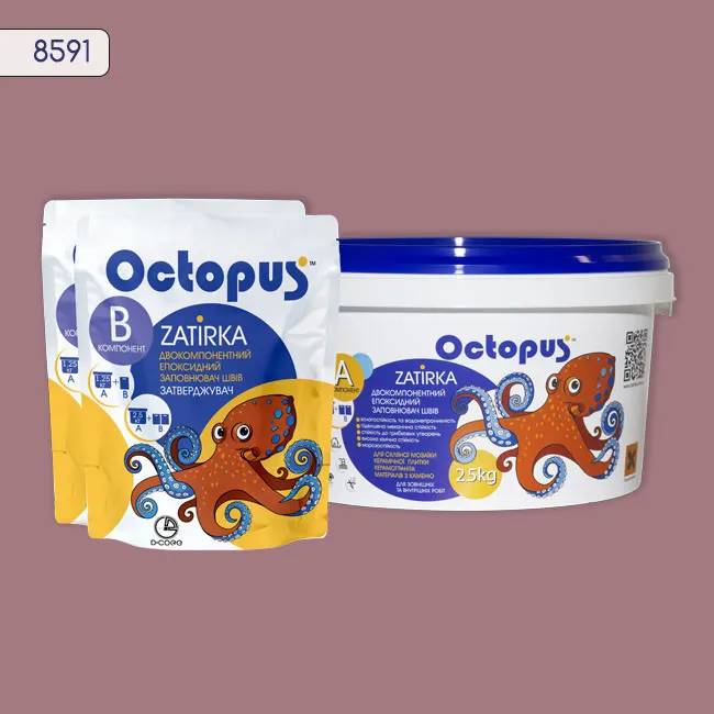Эпоксидная затирка Octopus Zatirka 2,50 кг цвет 8591 (8591-2) - 234188