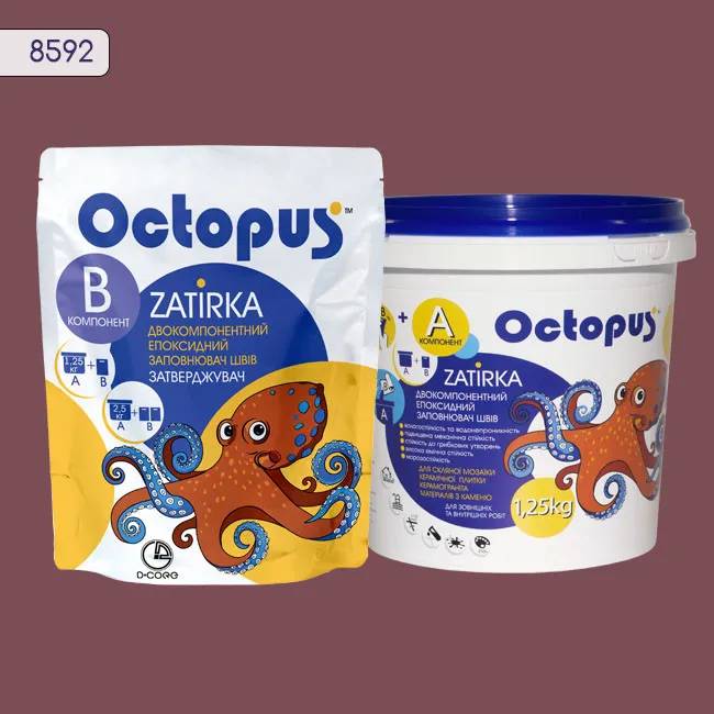 Епоксидна затирка Octopus Zatirka 1,25 кг колір 8592 (8592-1) - 234194