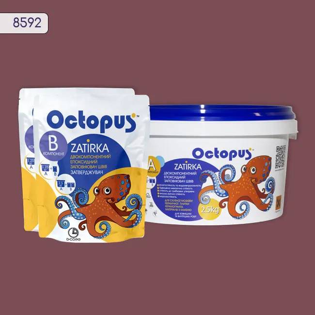 Епоксидна затирка Octopus Zatirka 2,50 кг колір 8592 (8592-2) - 234197